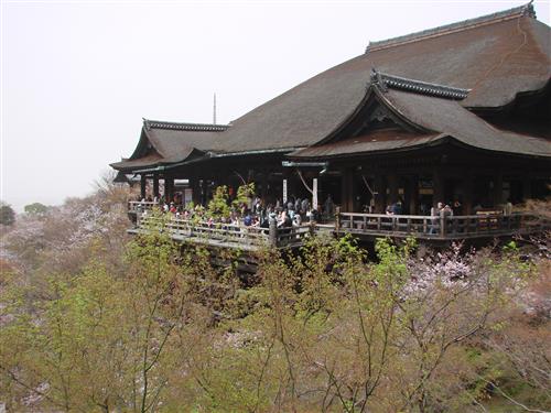 The famous view of the temple. 